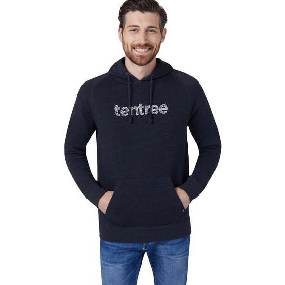 Size L Men’s Tentree Grain Mark Grey Hoodie - Picture 1 of 5